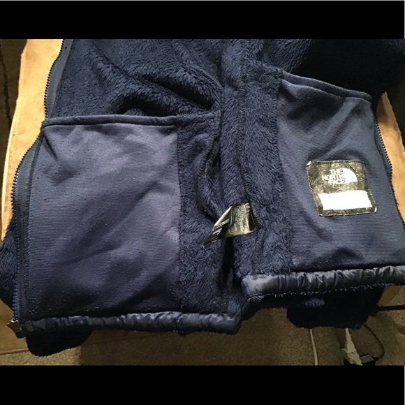 THE NORTH FACE BIG GIRL ‘OSO’ FLEECE LOVED MONTAGUE BLUE SIGNATURE ZIP UP HOODIE - Picture 11 of 12